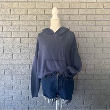 American Eagle Women's Cropped Pullover Hoodie Size Medium