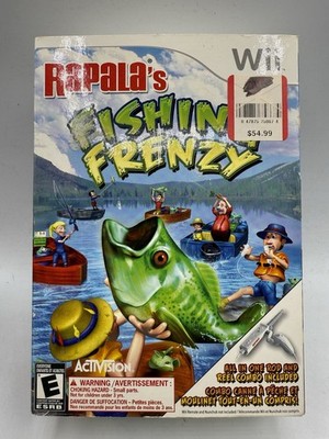 Rapala's Fishing Frenzy Nintendo Wii *Complete* With Fishing Rod