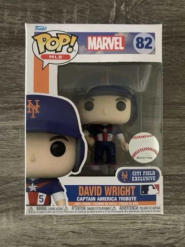 Funko Pop! MLB Marvel David Wright Captain America Citi Field Exclusive #82