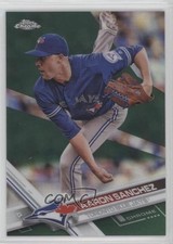 2017 Topps Chrome Green Refractor 36/99 Aaron Sanchez #44 sy5
