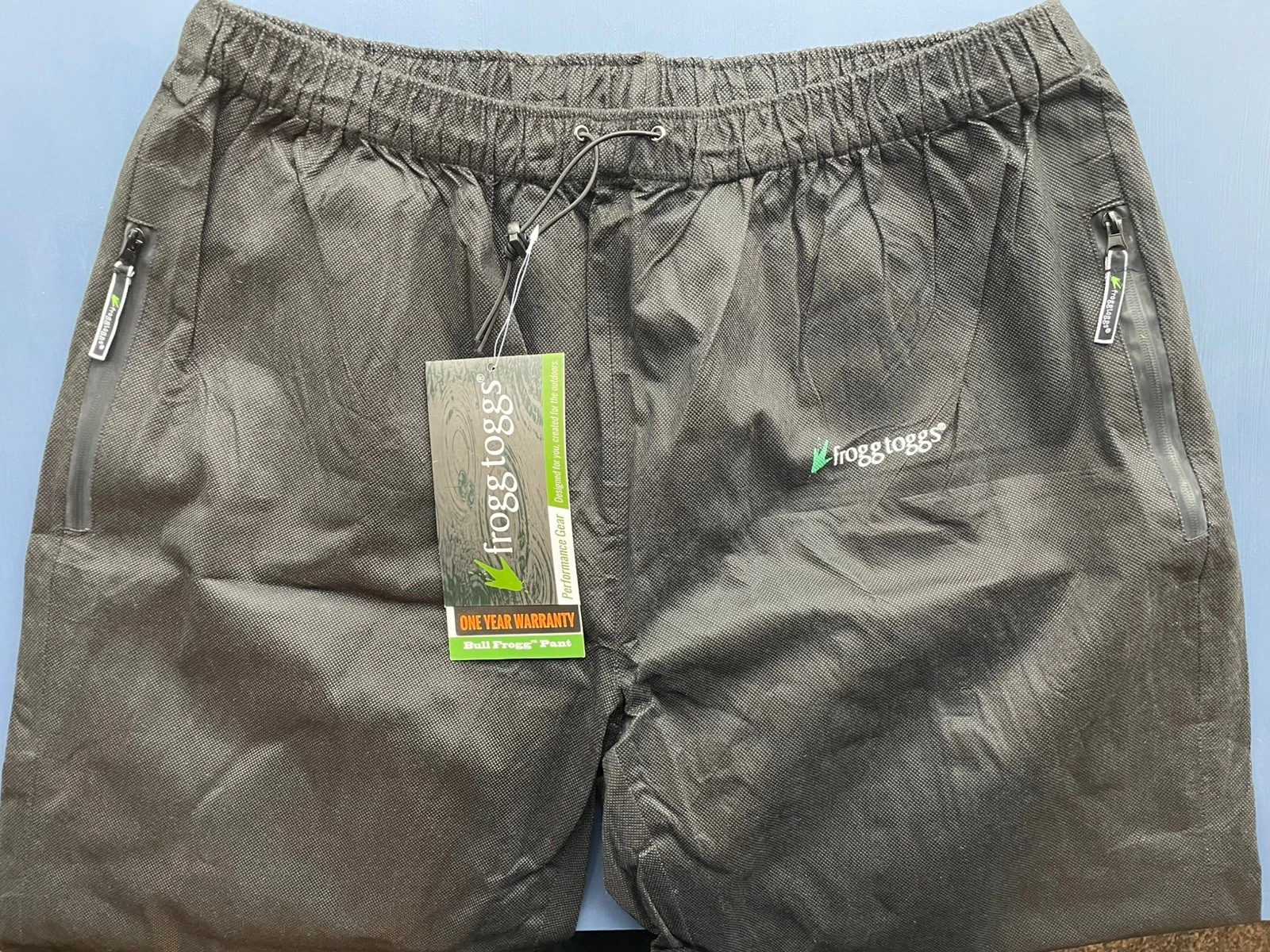 NWT Frogg Toggs Mens 3XL Signature Waterproof Bull Frogg Adjustable Rain Pants
