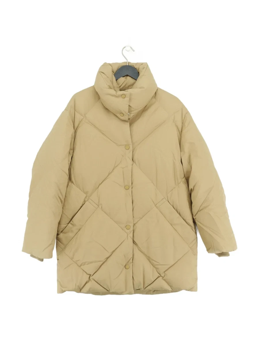 Nuevo abrigo acolchado para mujer Burberry Cawston tostado talla pequeña | PVP £1.999