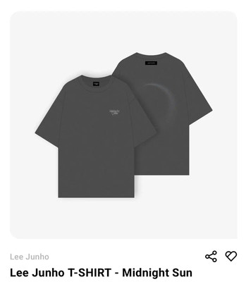 LEE JUNHO ジュノJunho The Moment Tシャツ Lee Joon-ho Midnight Sun T-shirt Junho Merchandise | eBay