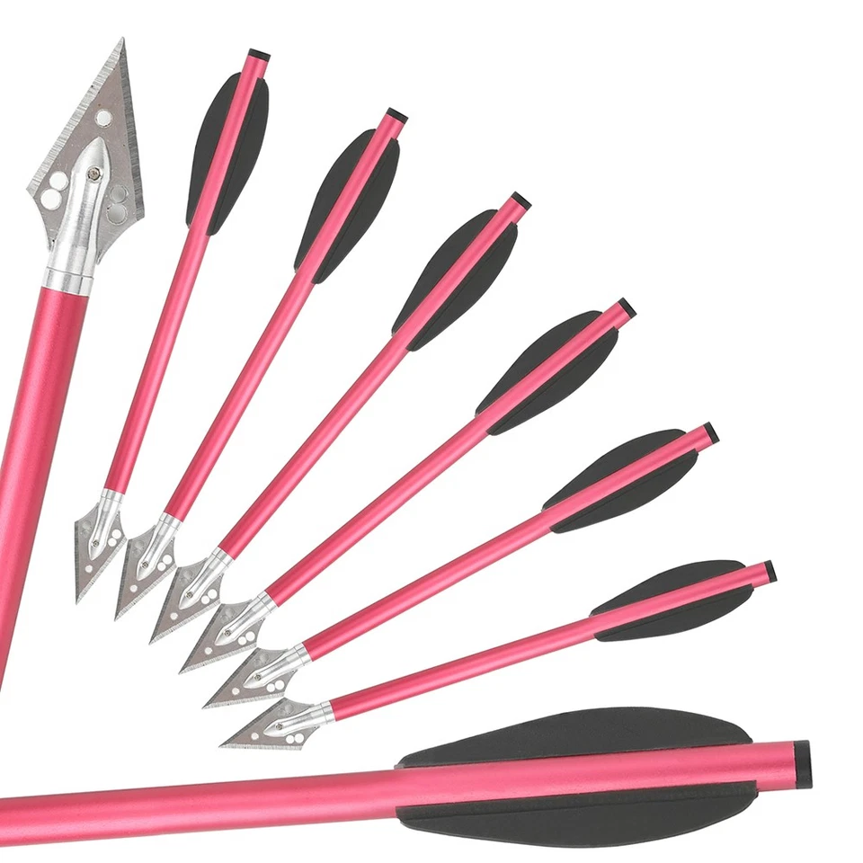 6.3" Pistol Crossbow Bolts Aluminium Arrow Blade Broadhead 50-80lb Mini Bow Hunt - Image 4 of 4