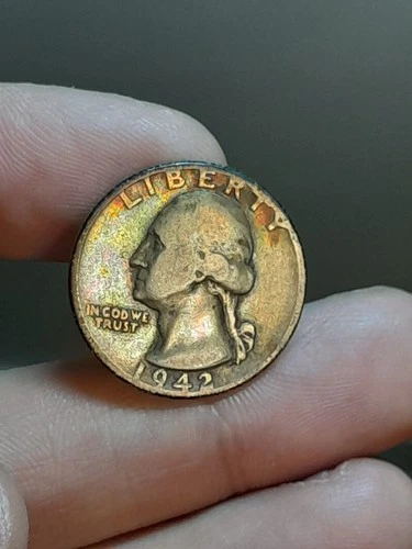 1942- P Washington Quarter #1 (Album Toning)