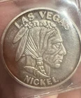 Las Vegas Buffalo Nickel 1 Oz. .999 Fine Silver Coin Round