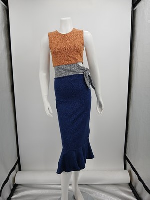 Opening Ceremony Midi Dress Size M Colorblock Summer Resort Cruise