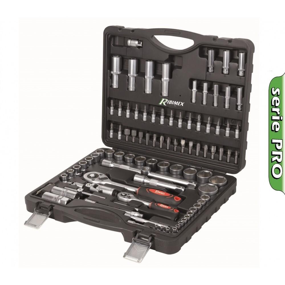 Clés à douilles RIBIMEX pour réparer et entretenir votre voiture kit 94 pièces PRKOUT94/M