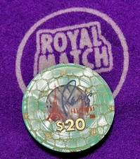 Paris Las Vegas Hotel and Casino Obsolete $20.00 Roulette Jeton
