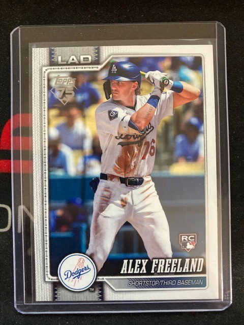2026 Topps Series 1 Baseball Alex Freeland Los Angeles Dodgers #74 (RC) Rookie