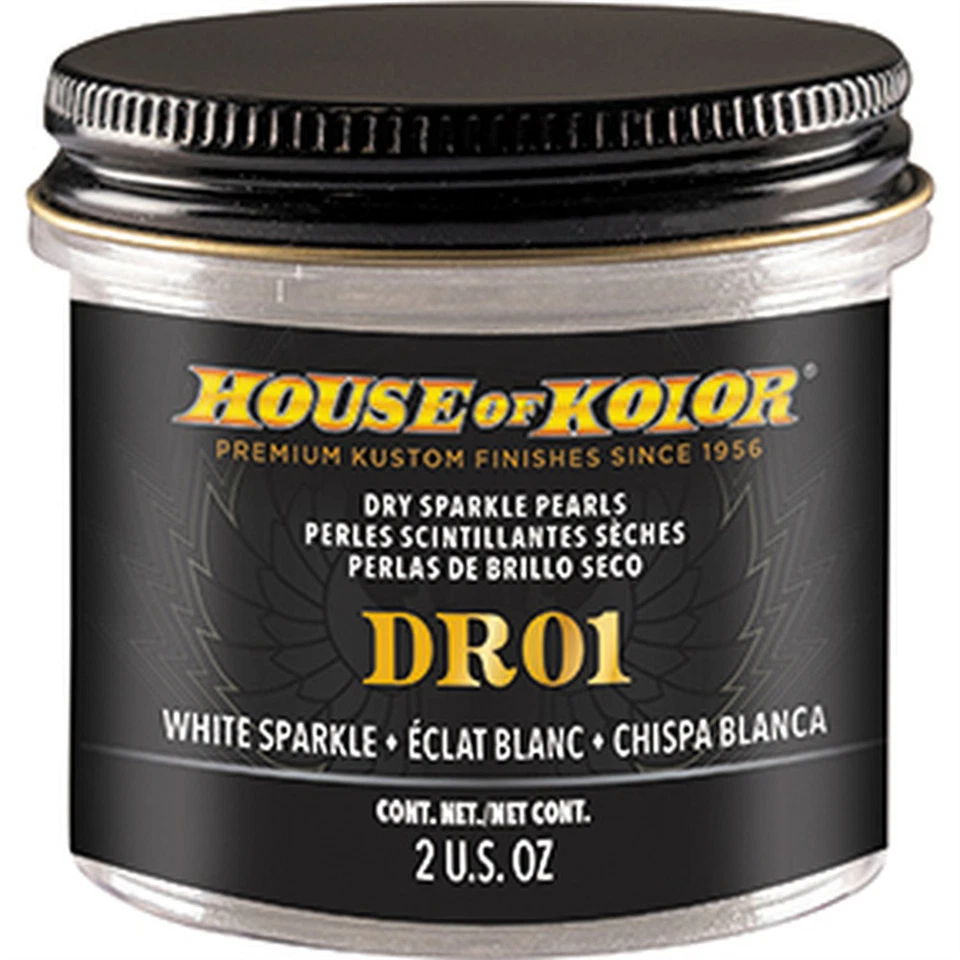 HOK.DR01-C01 House Of Kolor DR01-C01 DR Series Dry Pearl, 2 oz Can, White Spark