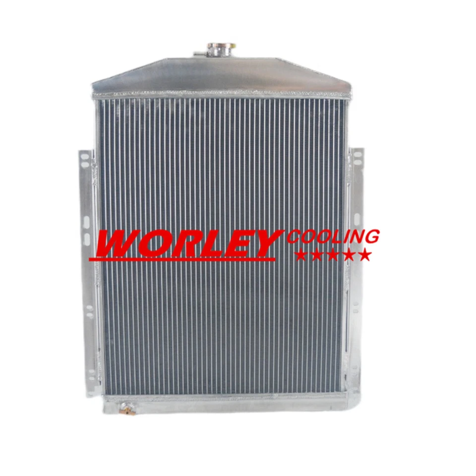 NJ-Aluminum Radiator For 1942-1948 Oldsmobile Series 68 76 78 98 3.9L 4.2L new Foto 3 de 4