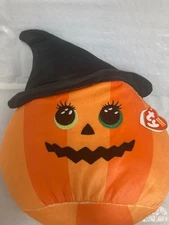 Ty Squish-A-Boos 🎃 RAMONA THE PUMPKIN 10"  New MWMT's