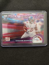 🦅2020 DONRUSS ELITE SAQUON BARKLEY #10/75 PURPLE FULL THROTTLE GIANTS EAGLES🦅