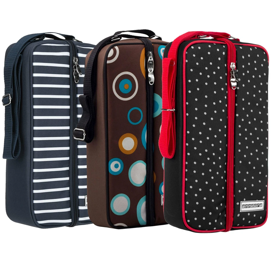 anndora® Picknick Weinkühler Getränkekühler 2 Gläser Weinöffner Picknickset - Bild 3 von 4