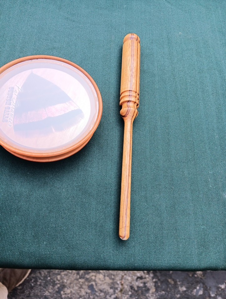 Pat Strawser Scratch Pot Glass Turkey Call (D) eBay