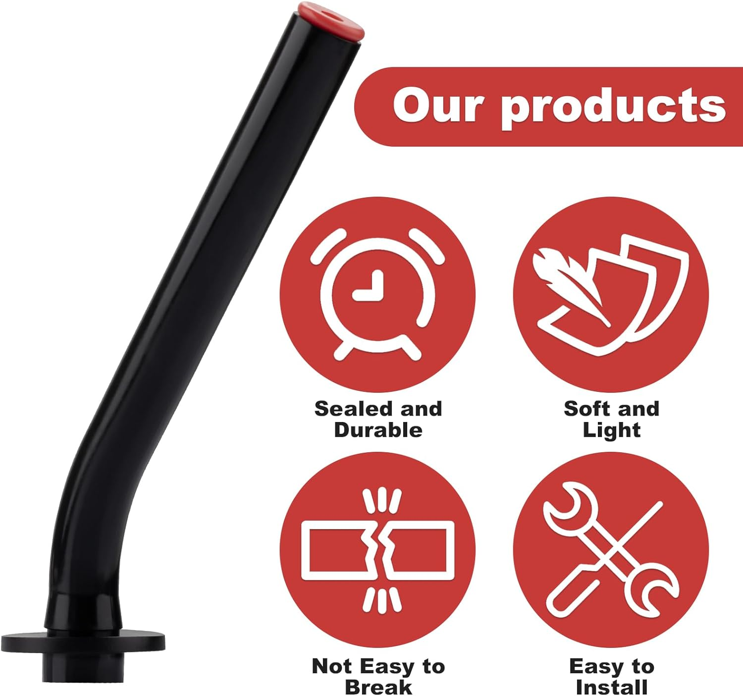 No C,ap Gas Can Spout and Rubber Stopper Replacement for Eagle Gas Cans