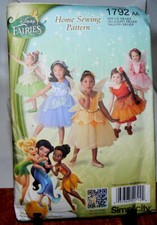 1792 Simplicity Pattern Halloween Costume Child Disney Fairies
