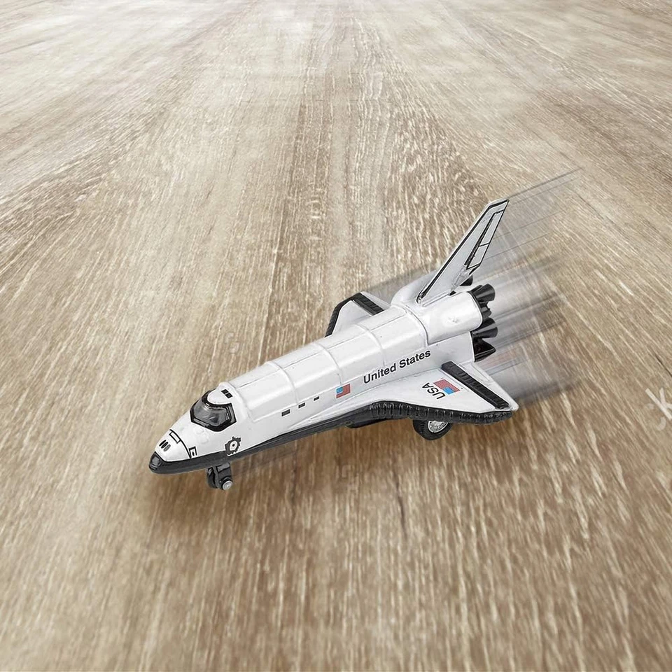 Diecast Space Shuttle with Pullback Mechanism, Set of 2, 5 Inches NASA Toys for  - Image 4 of 4