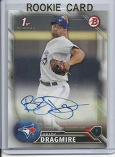 2016 Bowman Brady Dragmire Auto Rookie Card RC #PA-BD Mint