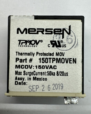 Mersen 150TPMOVEN Thermally Protected MOV T182377 150V AC 50KA