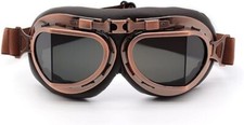 Vintage Aviator Motorcycle Goggles Retro Style, Pilot, ATV, Racing - GREAT GIFT