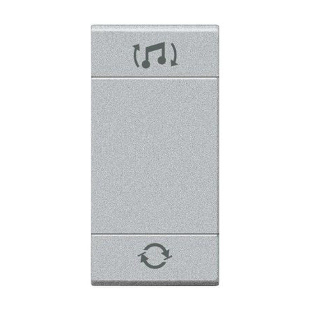 Copritasto a 2 funzioni con lente illuminabile diffusione sonora 1 modulo Liv...