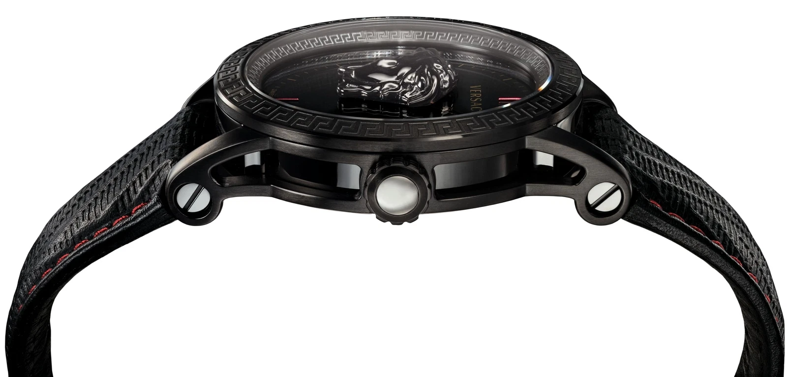 Versace VERD00218 Palazzo Empire nero pelle orologio da polso uomo NUOVO