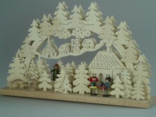 Original Erzgebirgischer Marken Schwibbogen Lichterbogen 50 x 31 cm S50-3_55