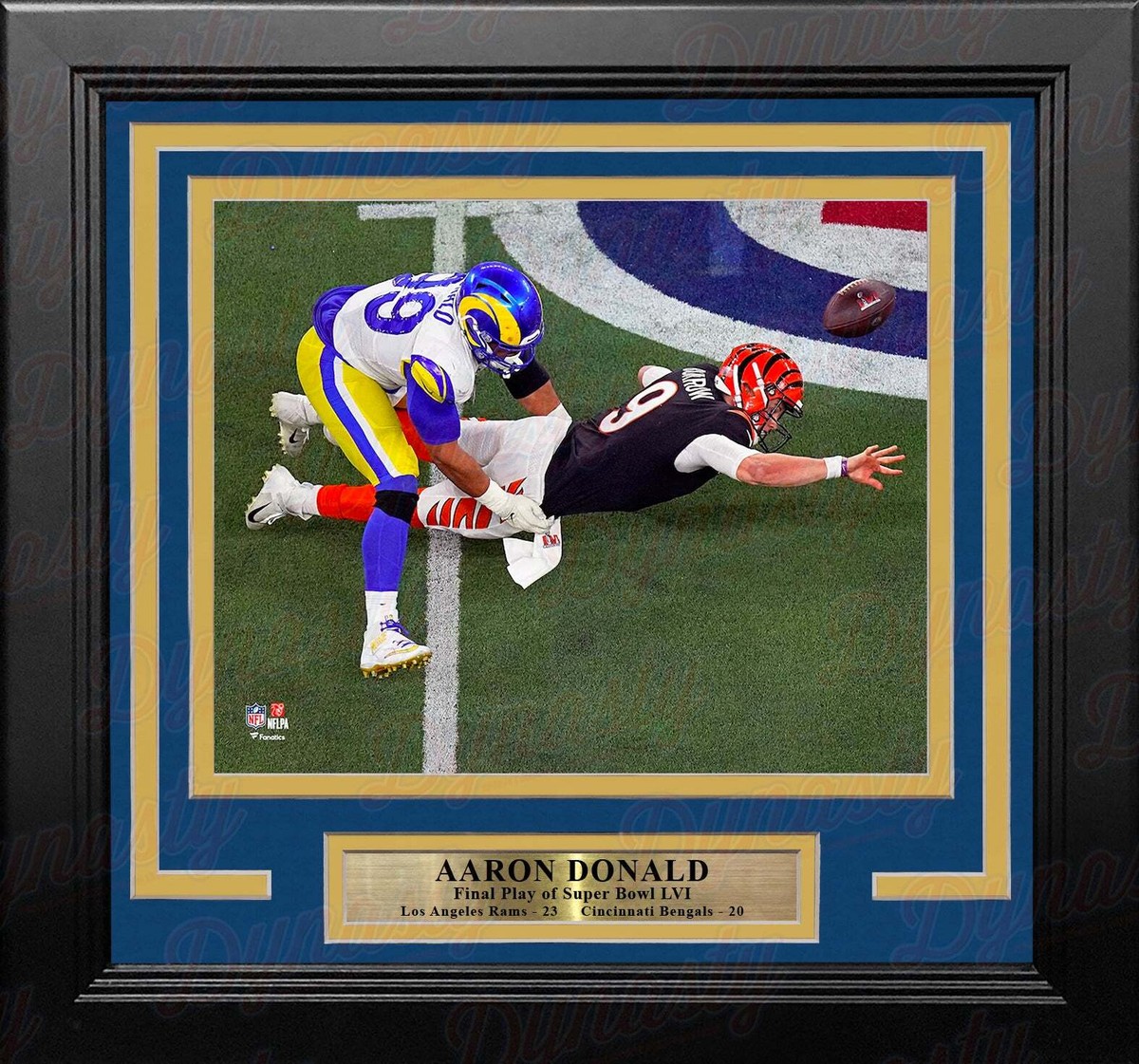 Aaron Donald Super Bowl LVI Final Play Los Angeles Rams 8x10