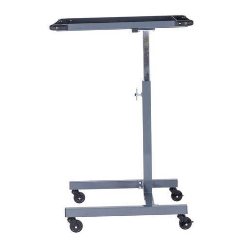 SGS Mobile Workstation Table Adjustable Height Non Slip PVC Mat Bumpers & Wheels - Picture 3 of 11