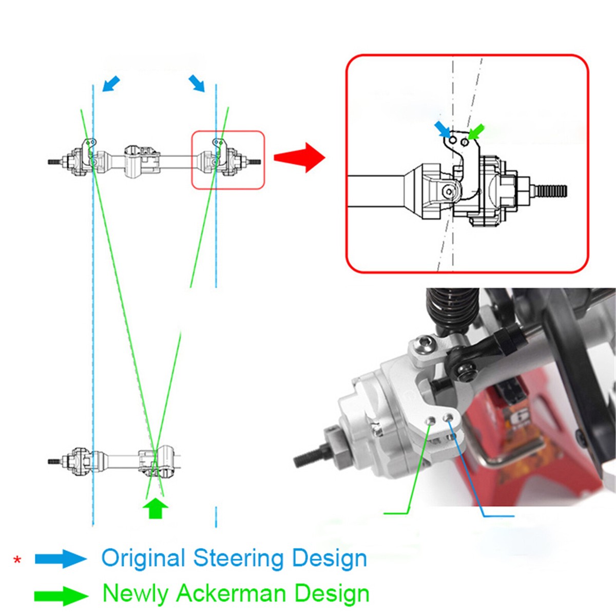 GRC G2 Aluminum Full Front & Rear Axle Set For Traxxas TRX4 GRC G2 Aluminum Full Front & Rear Axle Set For Traxxas TRX4