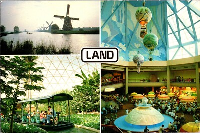 Vtg Postcard Land Pavilion , Listen to the Land, c1982 Walt Disney, Florida