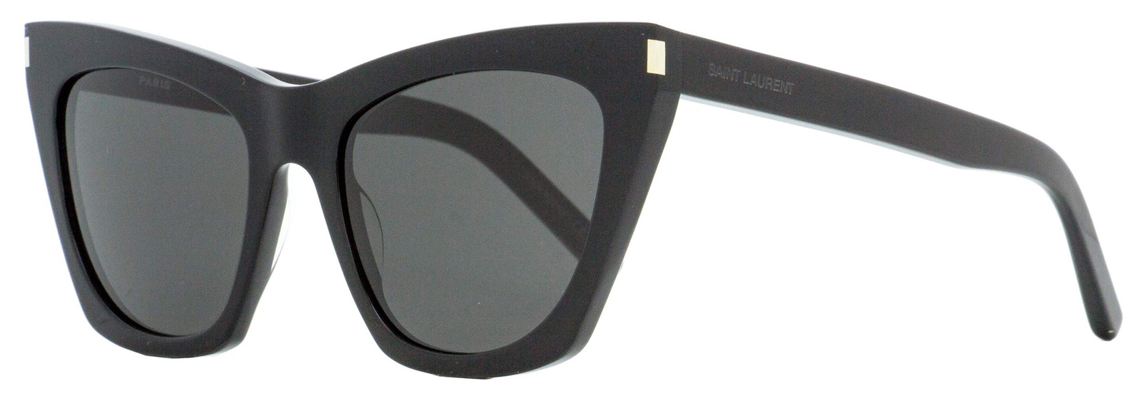 Occhiali da sole Saint Laurent occhio di gatto SL 214 Kate 001 nero 55 mm YSL