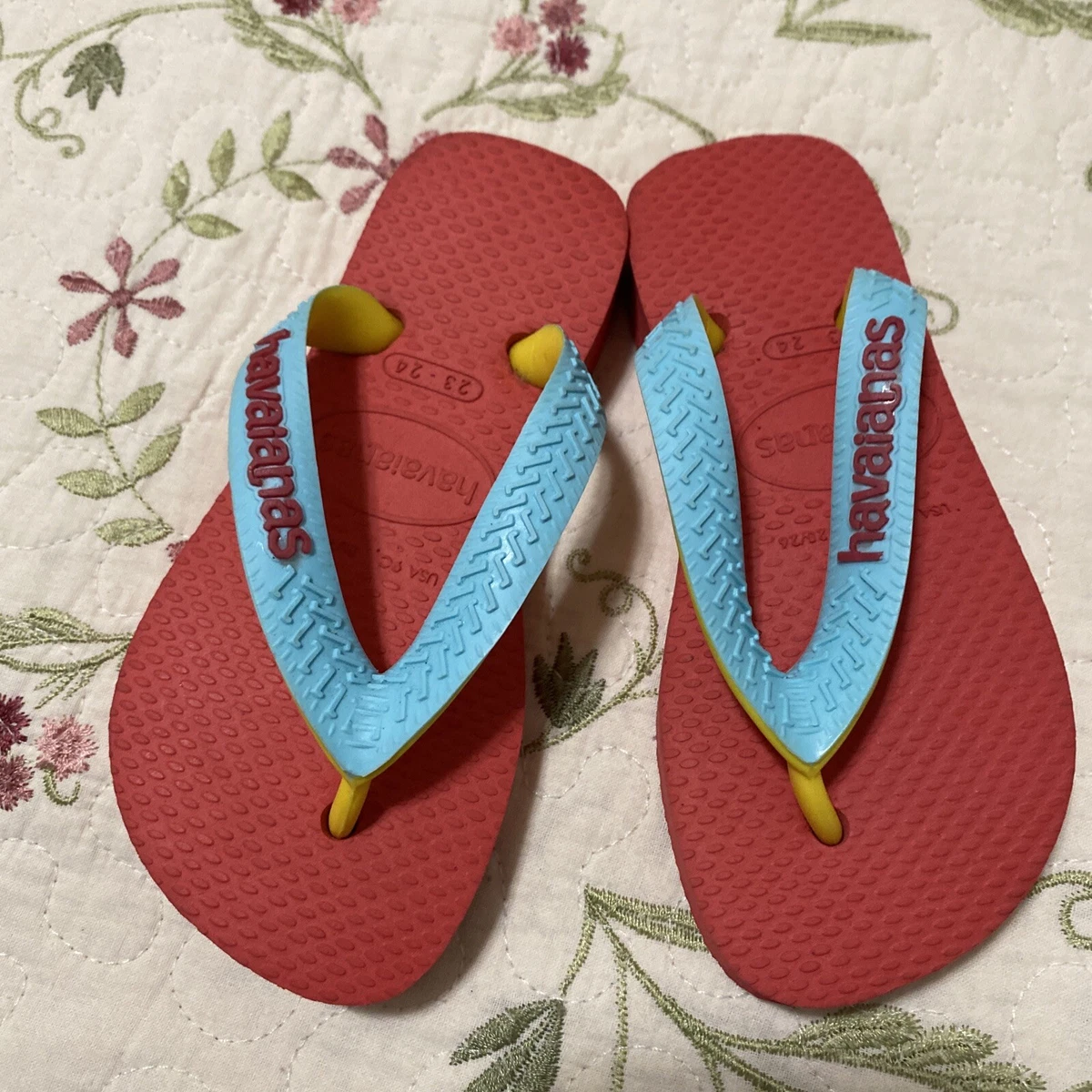 Havaianas Baby Multicolor Flip Flops Top Mix Size 7 8c 23 24