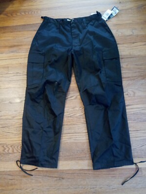 NWT Regal Wear Cargo Pant Slacks 38 Wasit Black Pocket 100