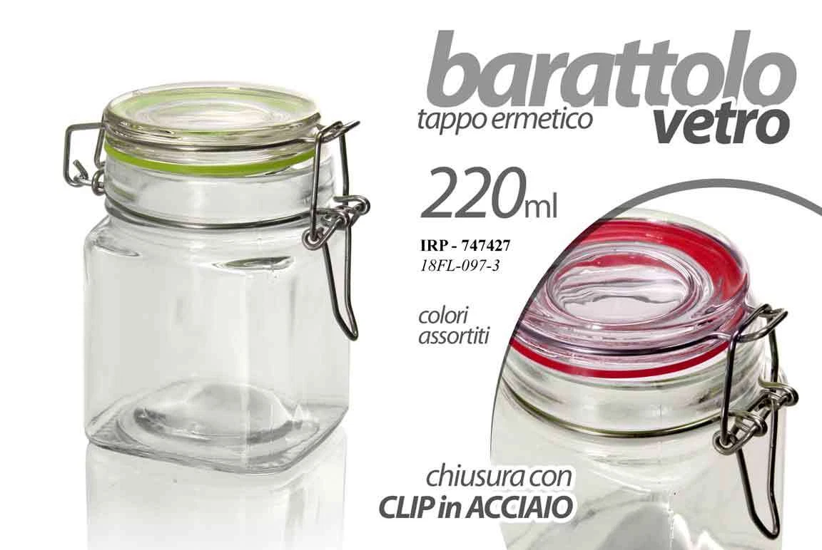 UUE Barattoli Con Coperchio Ermetici, Set Da 4 Contenitori Per Alimenti Con Beccuccio Inclinato, Plastica Alimentare, Per Cereali, Pasta, Riso, Snack (Trasparenti) - 4