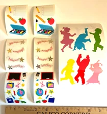 LOT Mrs Grossman’s BACK TO SCHOOL STICKERS Kids Classroom Stars Vintage