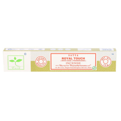 Satya Räucherstäbchen Royal Touch Earth White Sage & Frankincense 15g