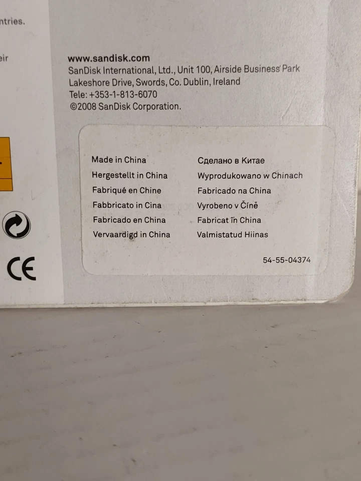 SanDisk microSDHC 8 GB Class 2 - MicroSDHC Card - (SDSDQM-008G-B35) Sealed  - Image 4 of 4