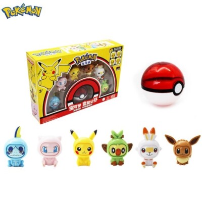 Pikachu Set A Action Figure Model Face-changing Doll Elf Ball Toys