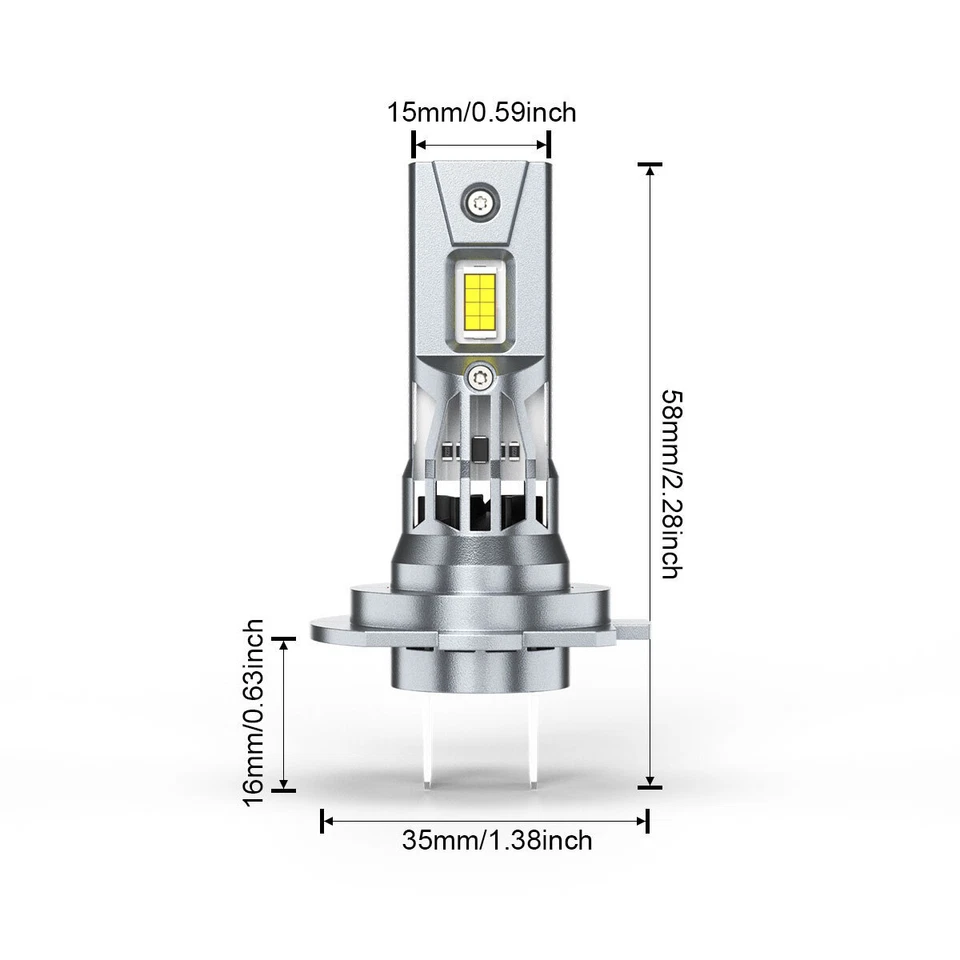 Combo H7 H7&9145 LED Headlight Fog Light Bulbs Fit Kia Soul EV 2015 2016 2017 - Image 2 of 4