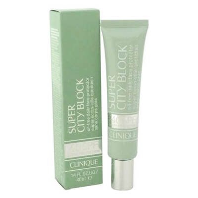 Clinique SUPER CITY BLOCK Oil-Free Daily FACE PROTECTOR SPF 40 Original NEW BOX