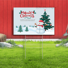 Merry Christmas festive season indoor outdoor yard sign