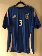 Italy Italia Adidas Home Soccer Jersey Shirt 24/25 #3 Dimarco XL Inter Milan NWT
