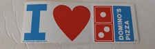 Domino's Pizza Vintage Bumper Sticker 8"x3" Brand New!! FREE SHIPPING