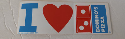 Domino's Pizza Vintage Bumper Sticker 8''x3'' Brand New!!