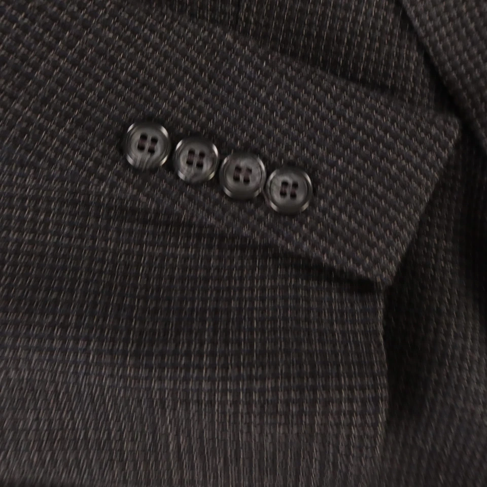 Stuart Hughes Jacket M Gray Nailshead Check Wool Tweed Blazer Sport Coat 42R - Image 4 of 4