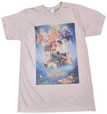 The Little Mermaid Disney Princess T Shirt Vintage Peach color