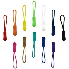120 Pcs Nylon Zipper Pulls Cord Zipper Tag Extension Pulls Fixer Replacement